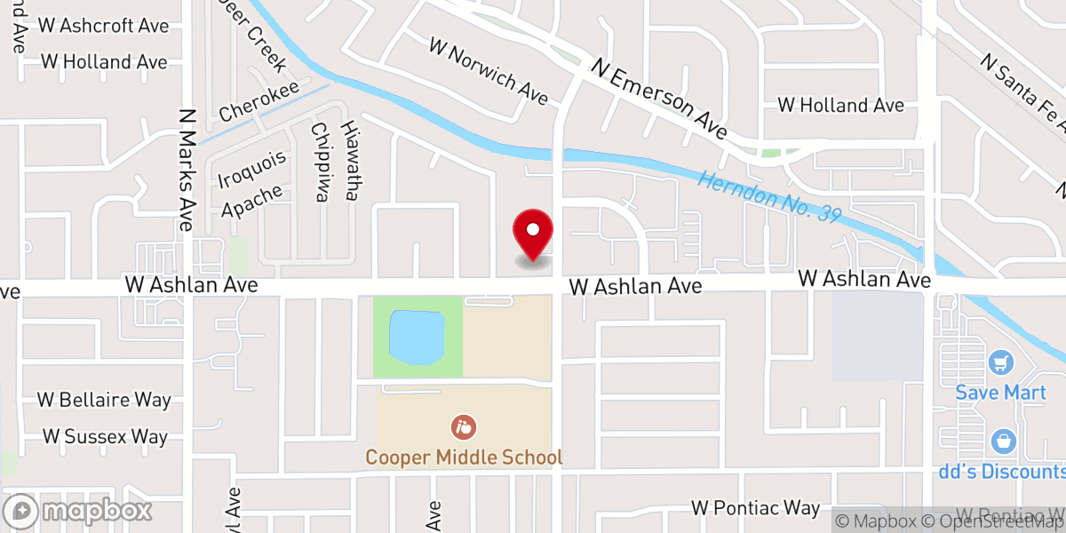 Map showing location of Grace Church of the Nazarene
