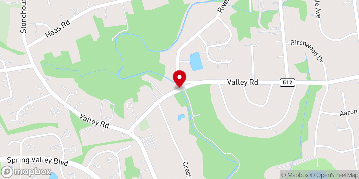 Map showing location of Church Bridge