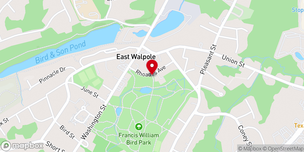 Map showing location of Bird park -church