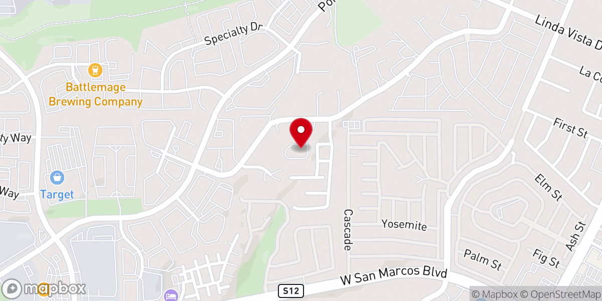 Map showing location of CHURCH OF CHRIST, Palomar