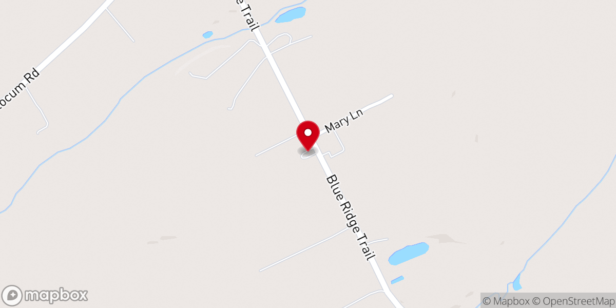 Map showing location of Slocum Seventh-Day Adventist Church