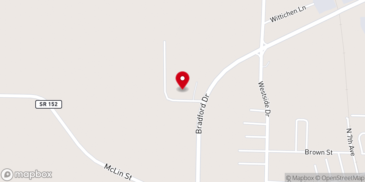 Map showing location of West Humboldt Church of Christ