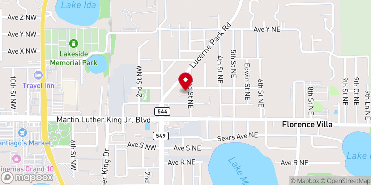 Map showing location of New Life Deliverance Praise