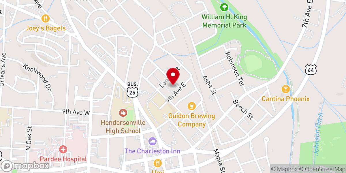 Map showing location of First Wesleyan Church