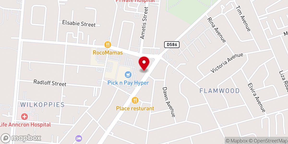 Map showing location of Grace-Life Church