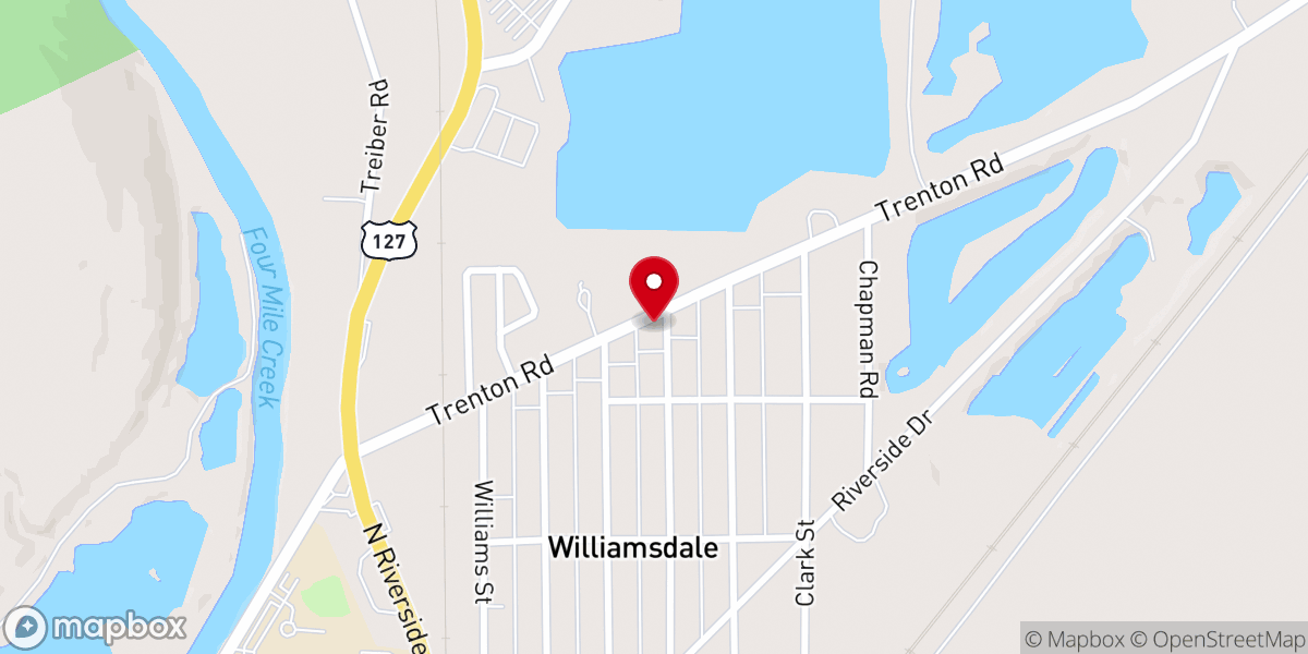 Map showing location of Redeemer Baptist Church