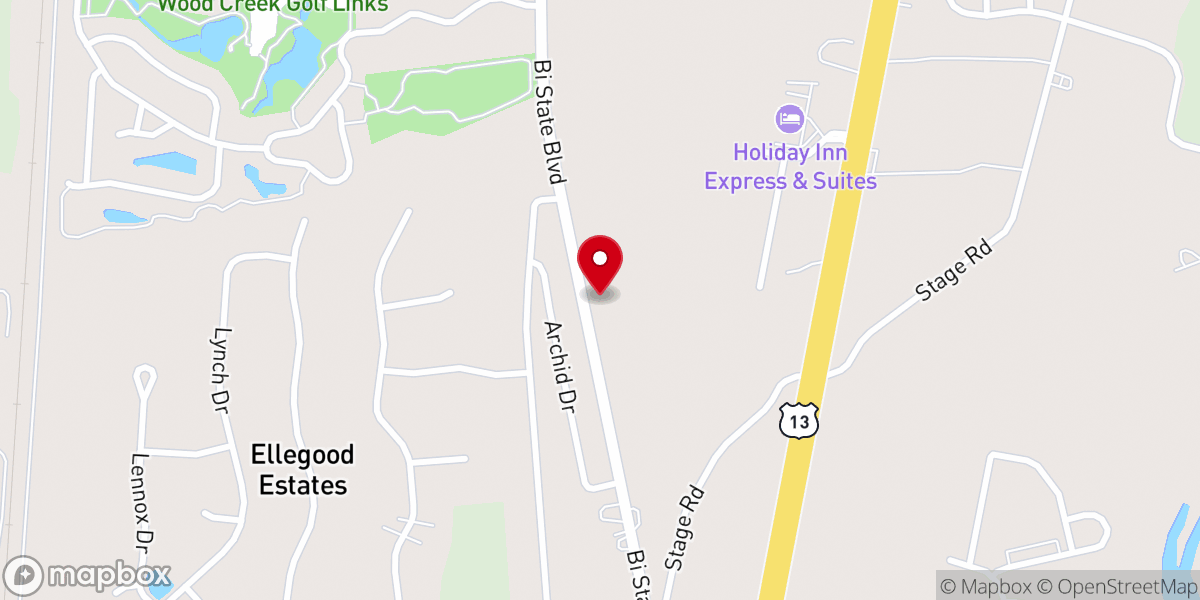 Map showing location of New Life Family Restoration Church