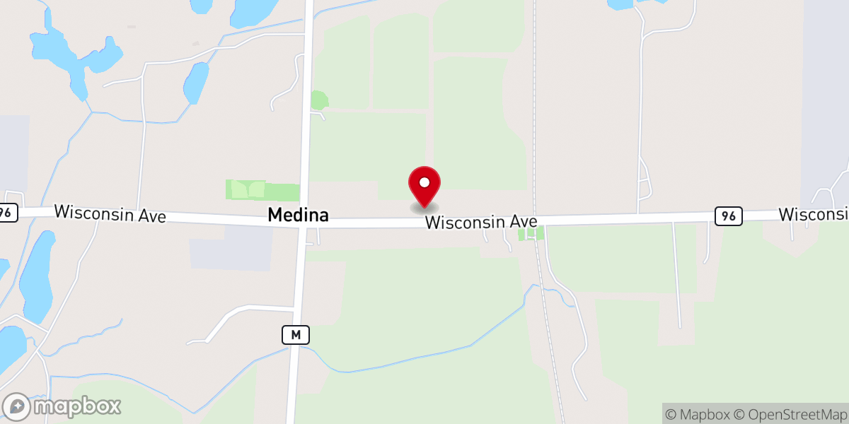 Map showing location of Medina Wedding Chapel
