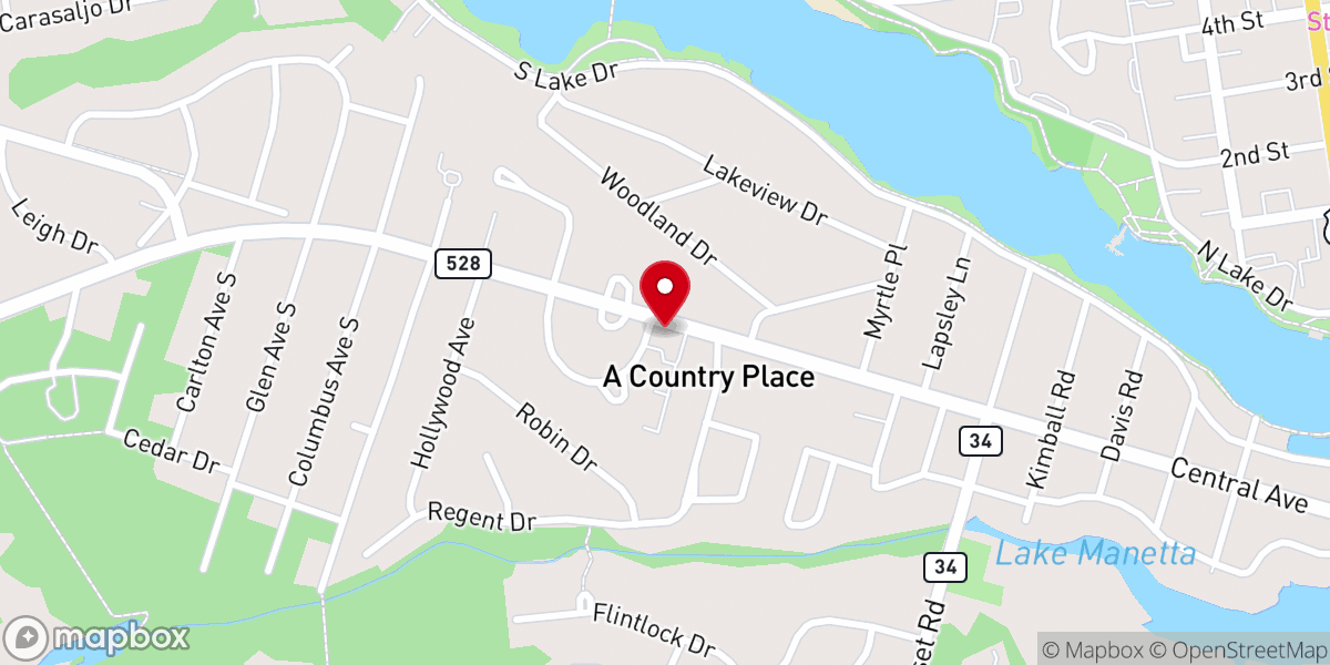 Map showing location of Immanuel Lutheran Church
