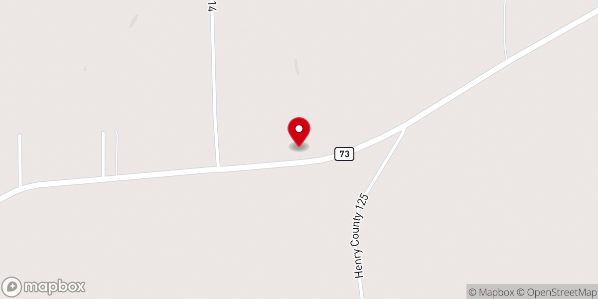 Map showing location of Concord Baptist Church