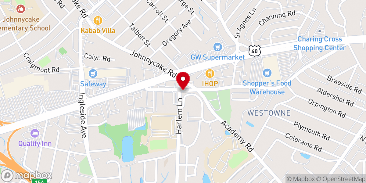Map showing location of Light of the World Outreach Center