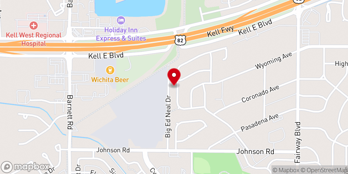 Map showing location of Sought Out Church - Wichita Falls