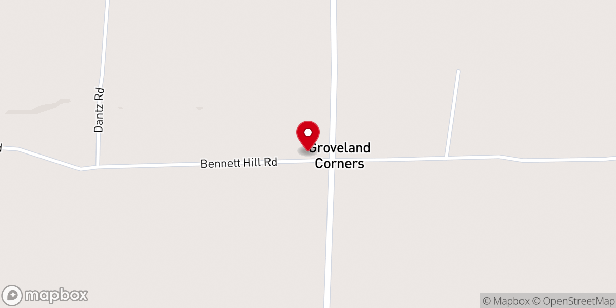 Map showing location of Groveland Federated Parish