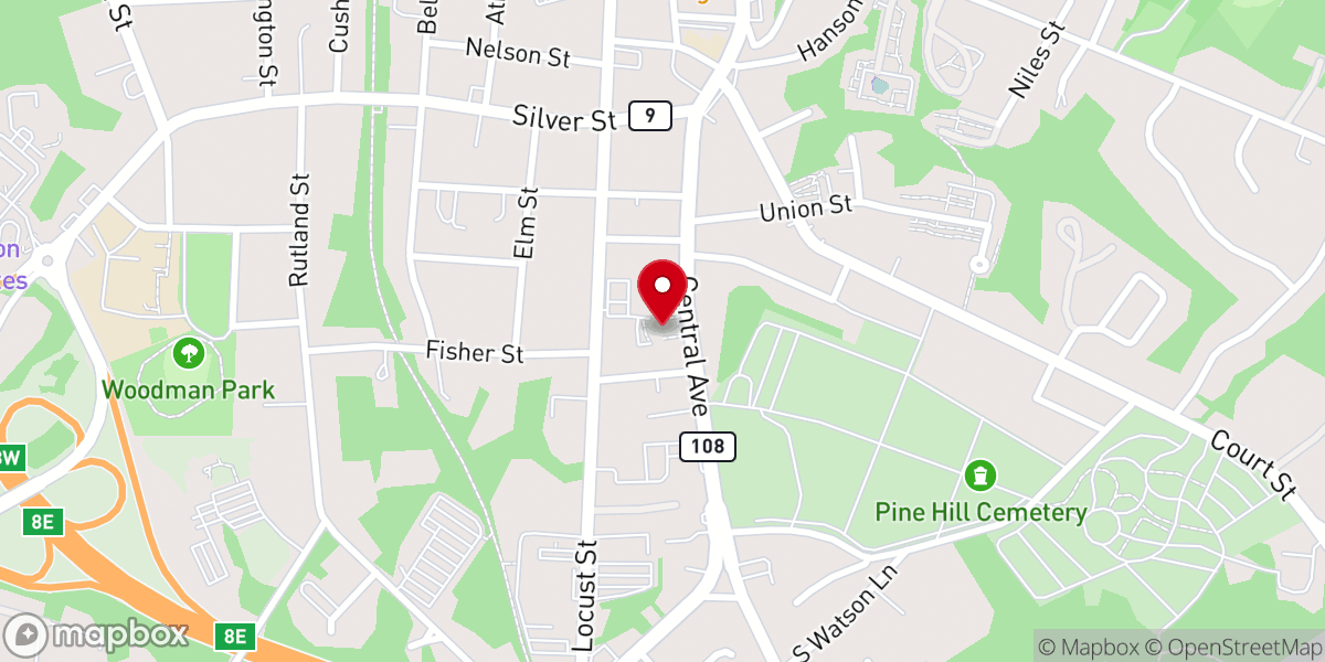 Map showing location of St. Joseph Church & Rectory