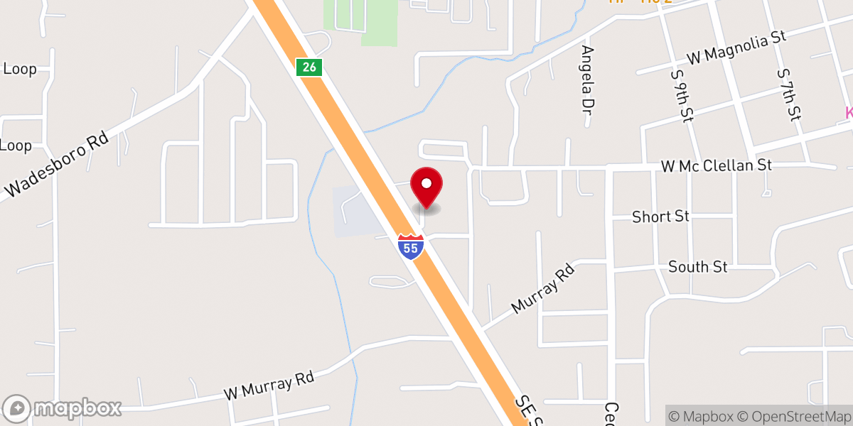 Map showing location of Greater Star Valley Baptist Church