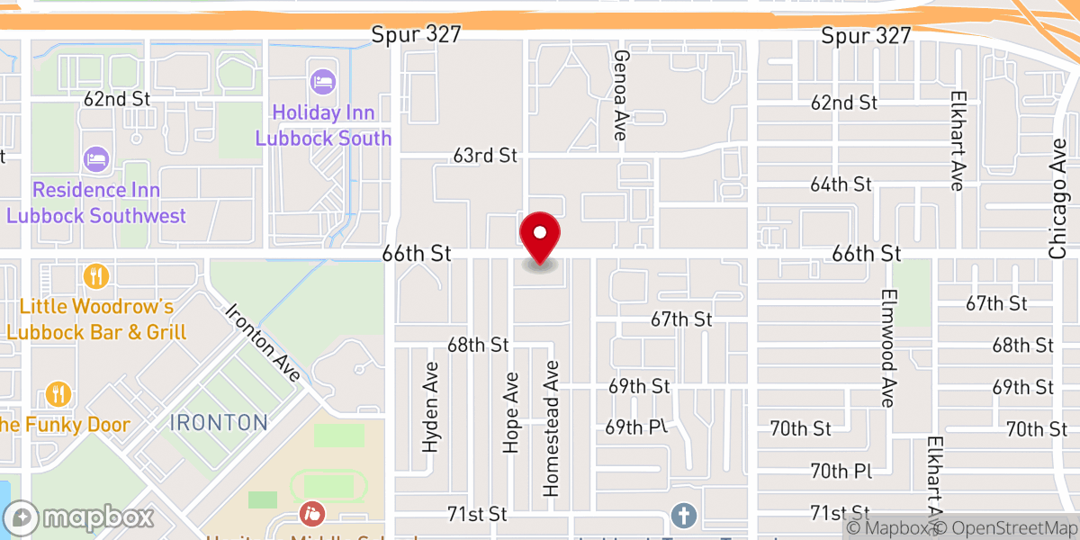 Map showing location of Christian Life Assembly of God