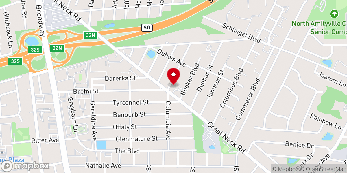 Map showing location of Hollywood full gospel baptist cathedral- Food Distribution Center