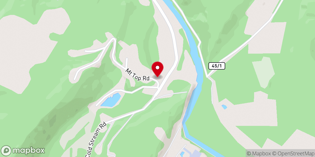 Map showing location of Campamento Monte Sinai