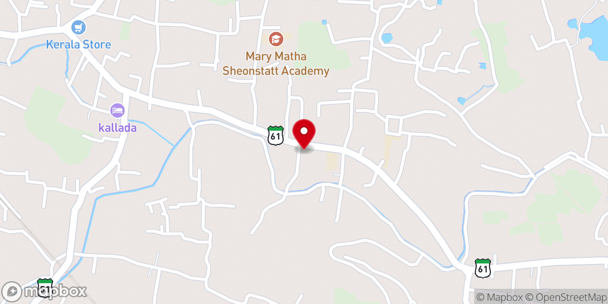 Map showing location of St. Mary's Church Aloor