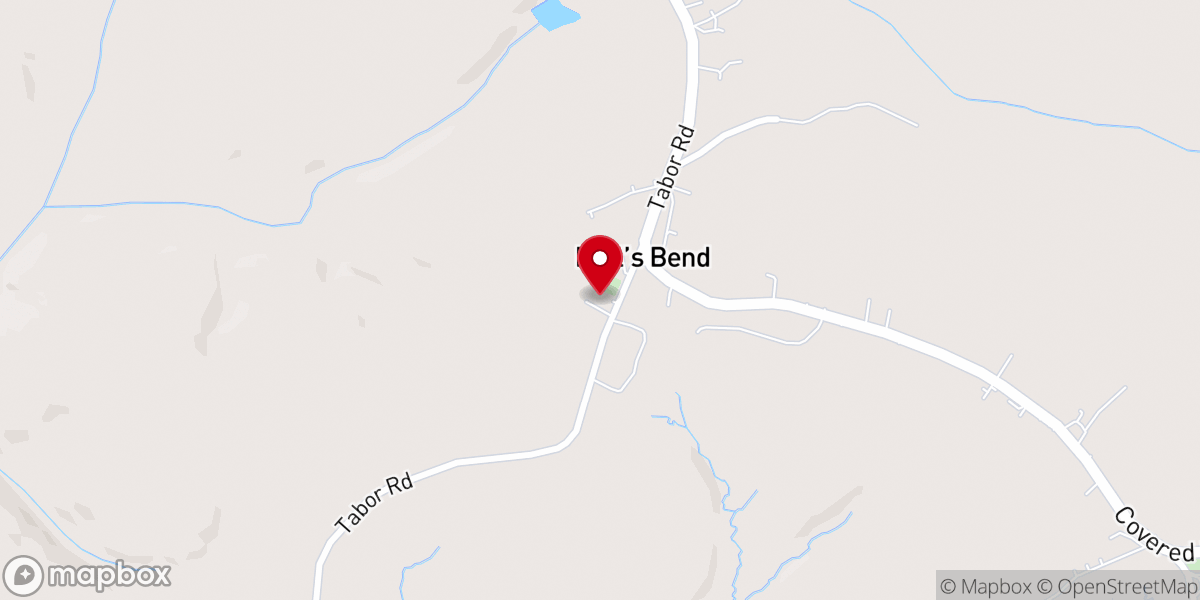 Map showing location of Bethel Pentecostal Holiness