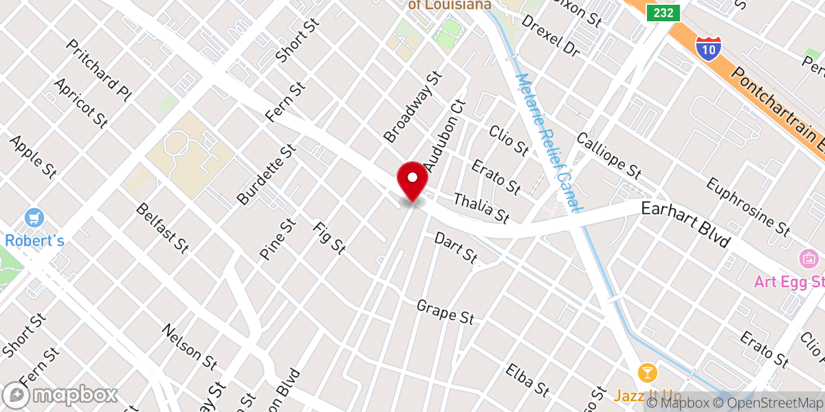 Map showing location of Greater Saint Andrew Baptist Church
