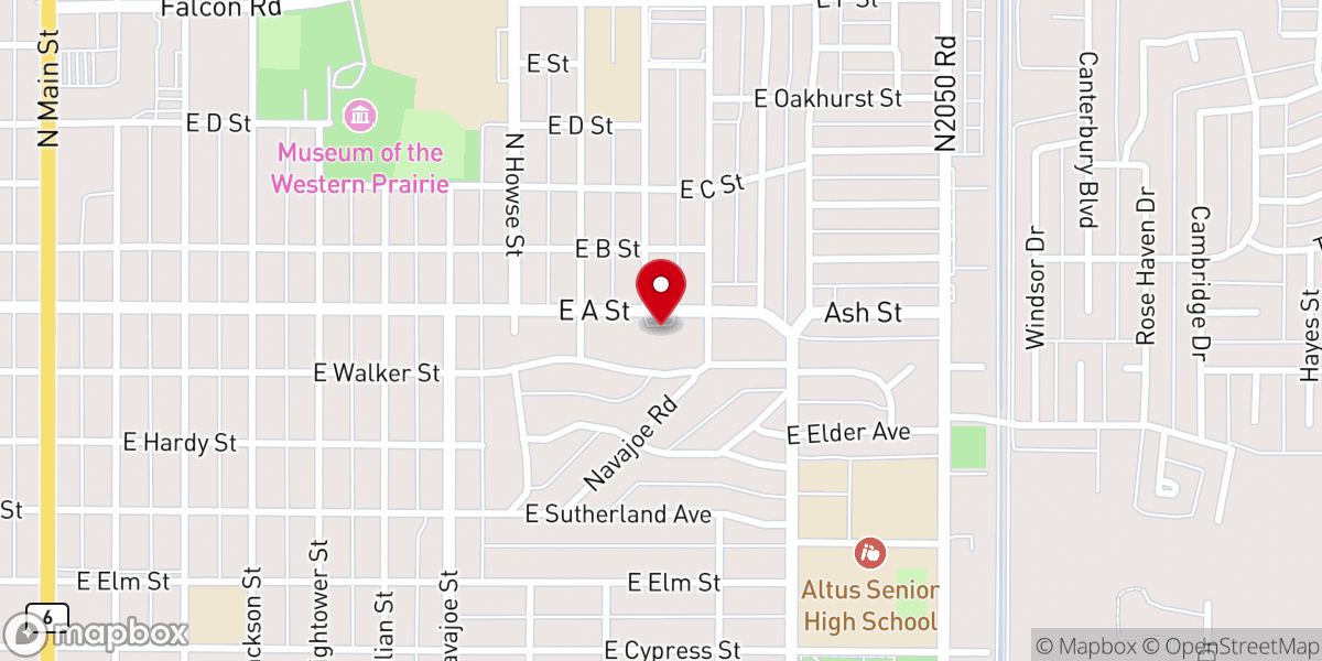 Map showing location of St Paul's Episcopal Church
