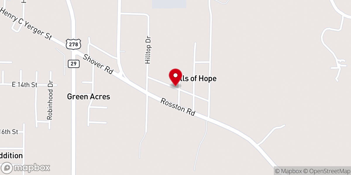 Map showing location of New Landmark Missionary Baptist Church