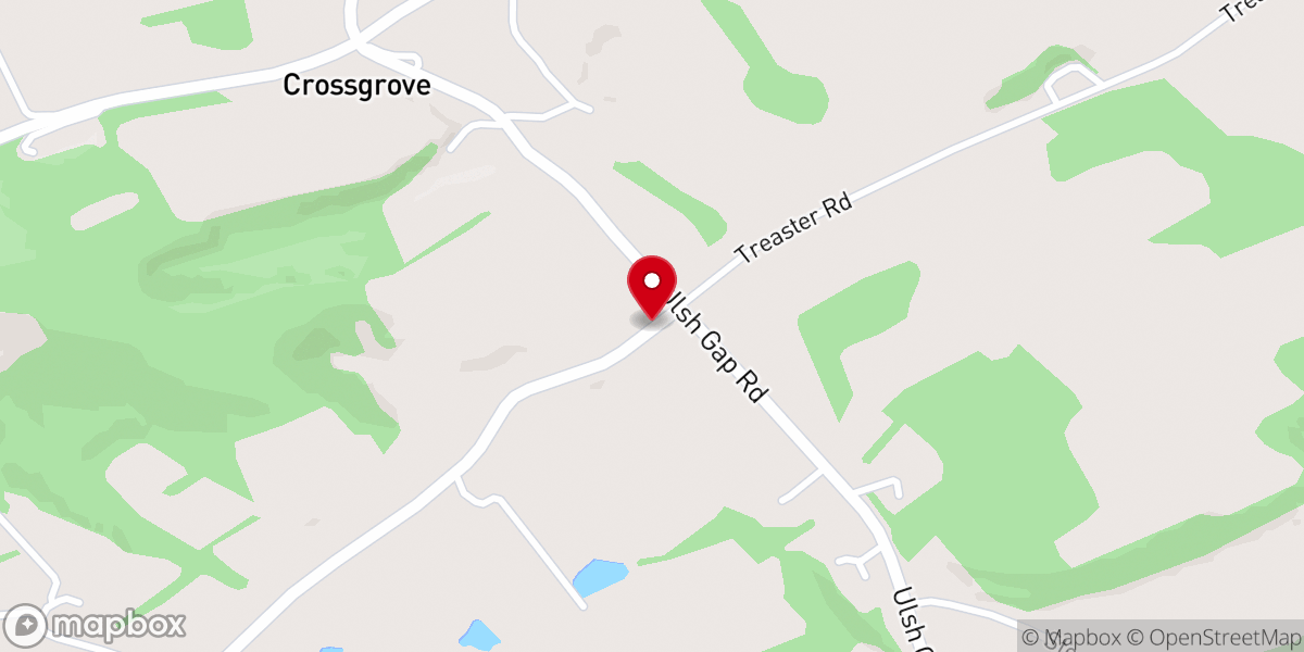 Map showing location of Bakers Church