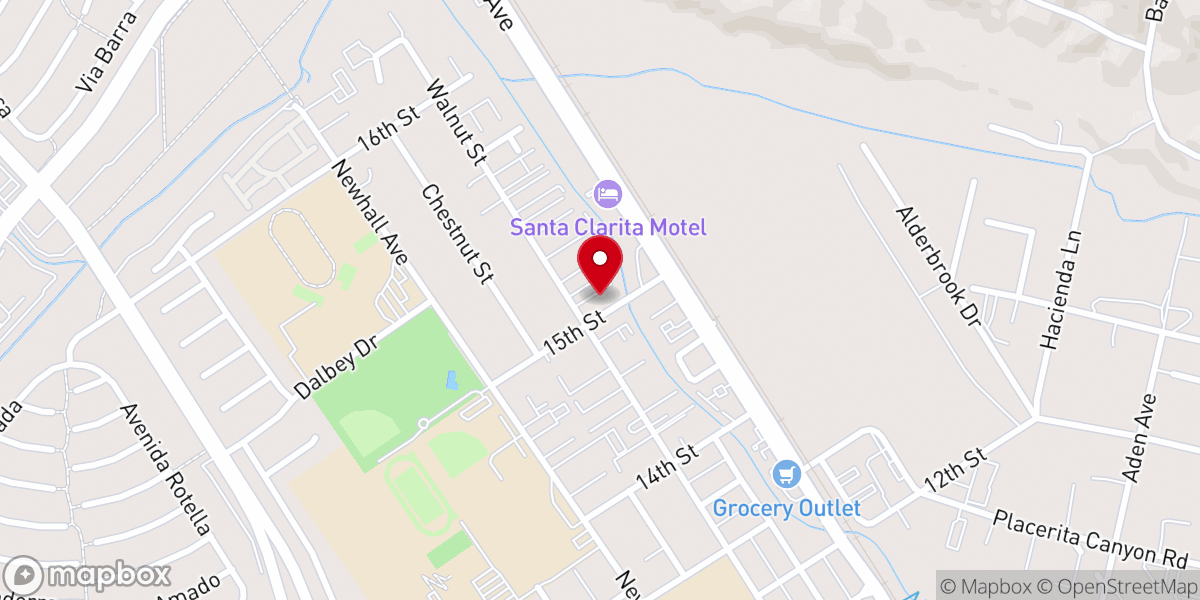 Map showing location of Valencia Open Bible Church
