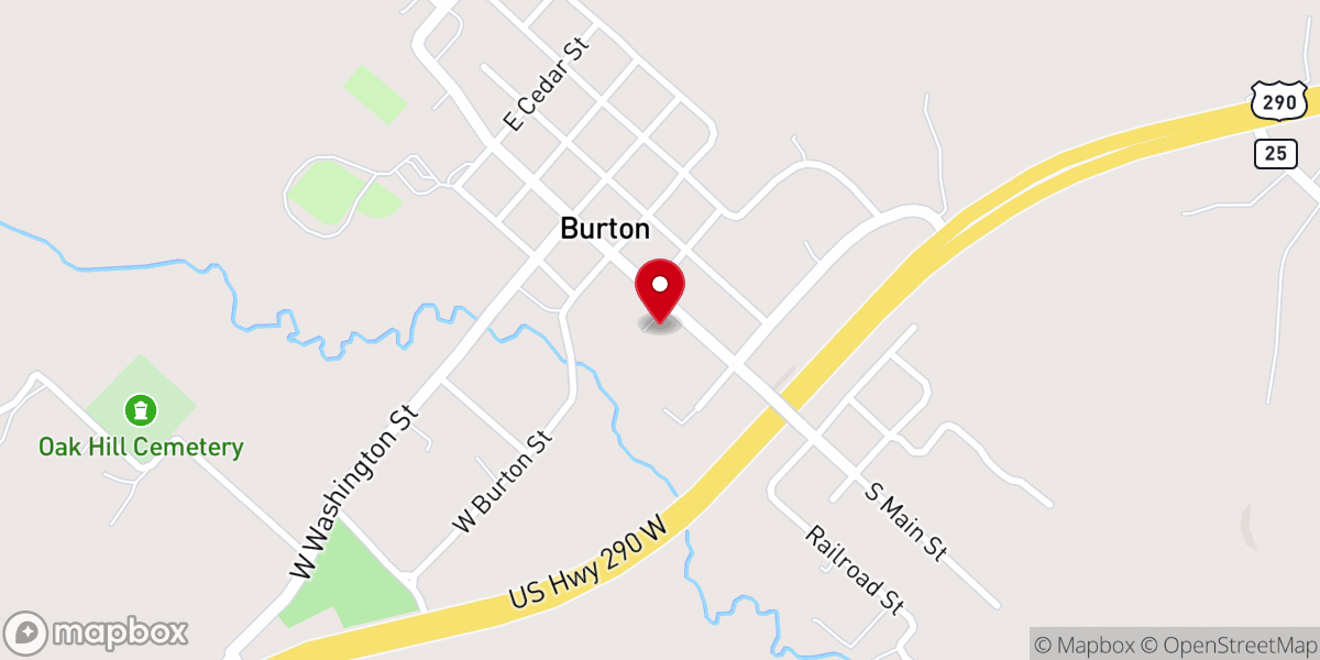 Map showing location of Texas Cotton Gin Museum