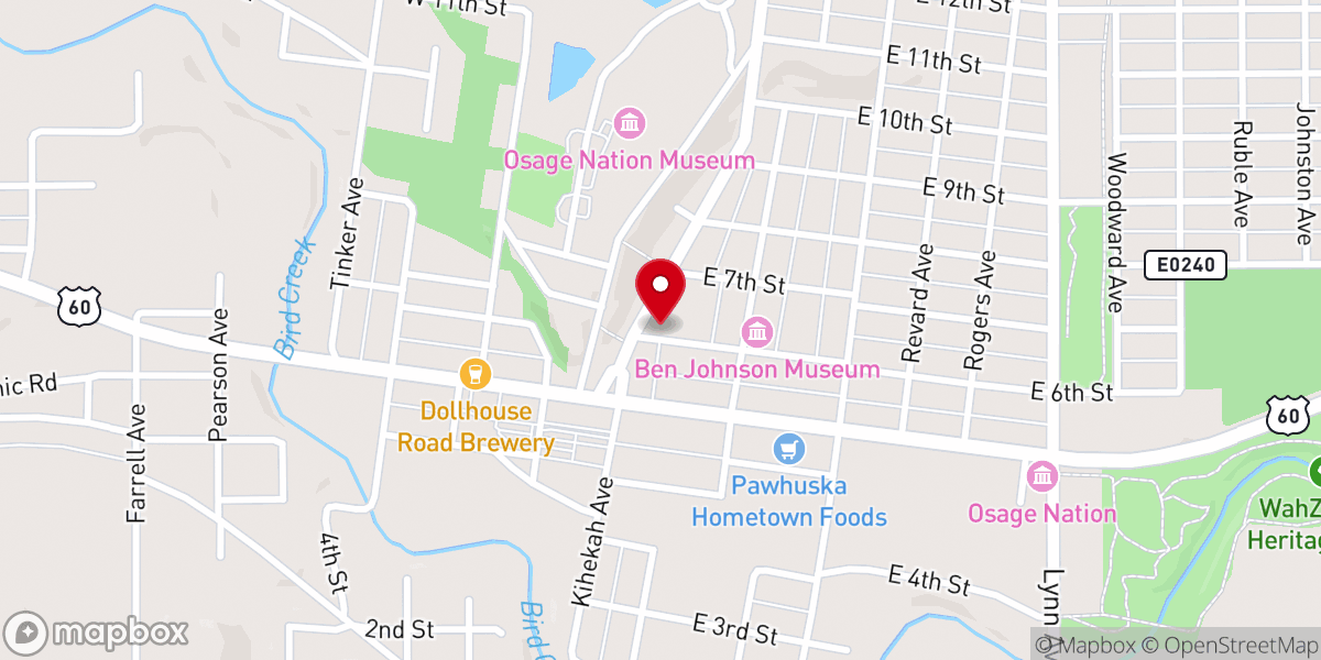 Map showing location of Christ's Cupboard - Food Distribution Center