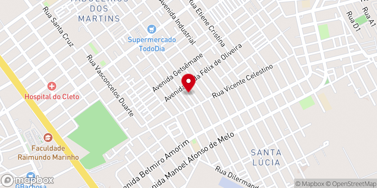 Map showing location of Igreja Pentecostal Videira De Deus