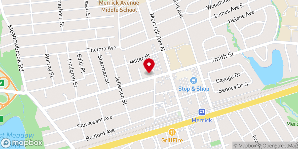 Map showing location of Grace Reformed Baptist Church
