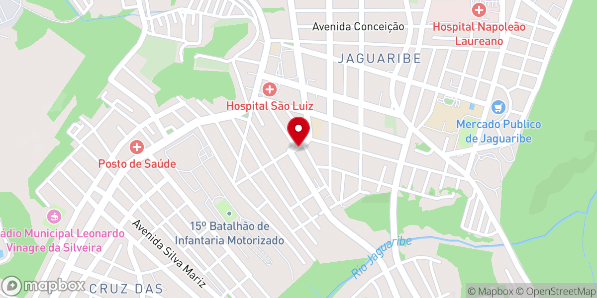 Map showing location of Igreja Evangelica Pentecostal