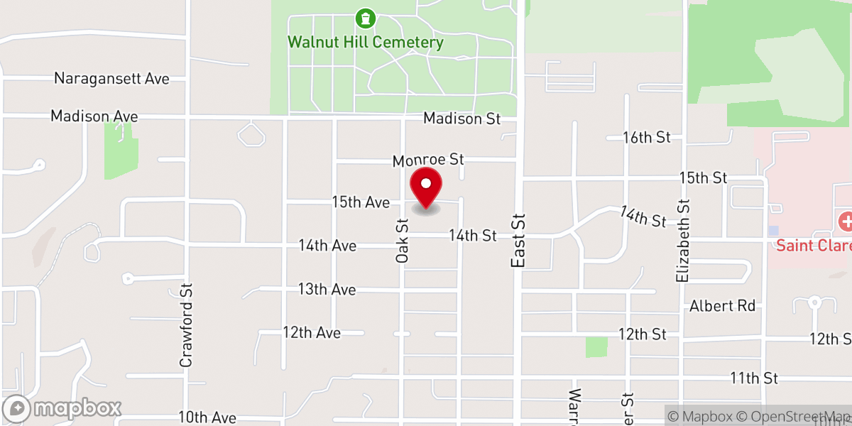 Map showing location of Emanuel Church