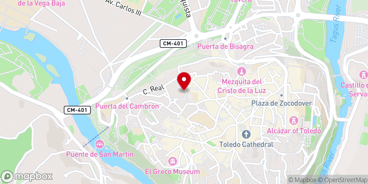 Map showing location of Convento de Santo Domingo El Antiguo
