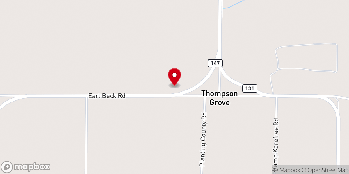 Map showing location of Lake Shore Church