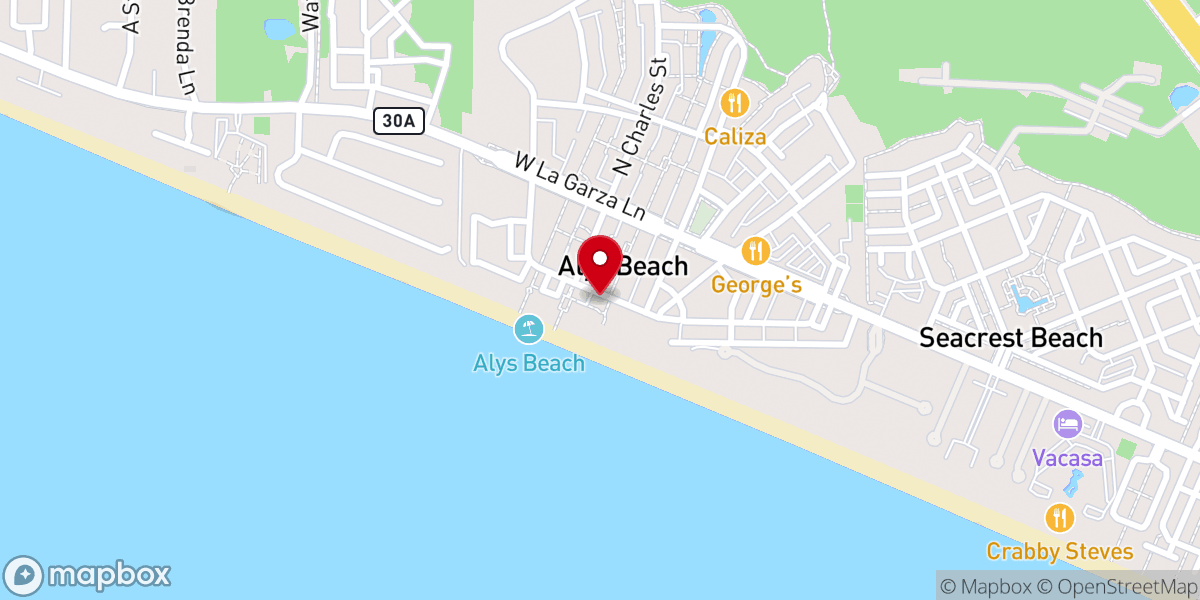 Map showing location of Chapel at Rosemary Beach