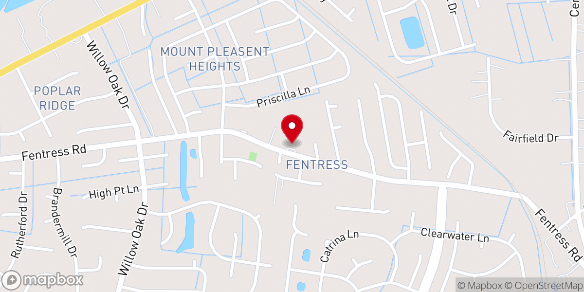 Map showing location of New Weeping Mary Baptist Church