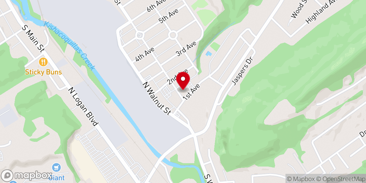 Map showing location of New Life Church