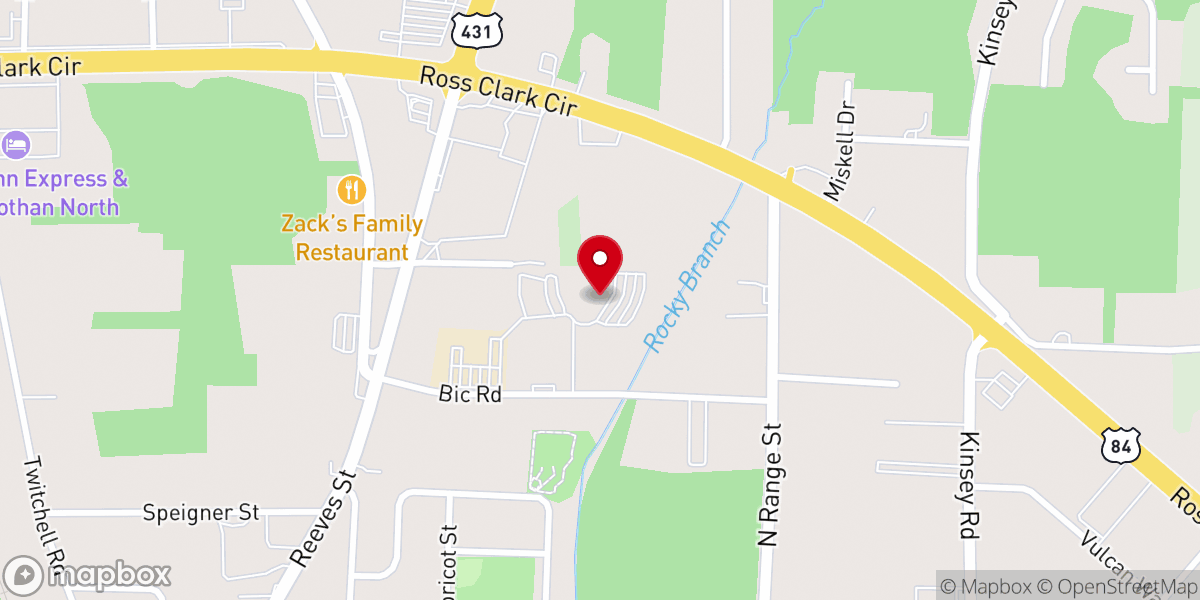 Map showing location of Northview Christian Church