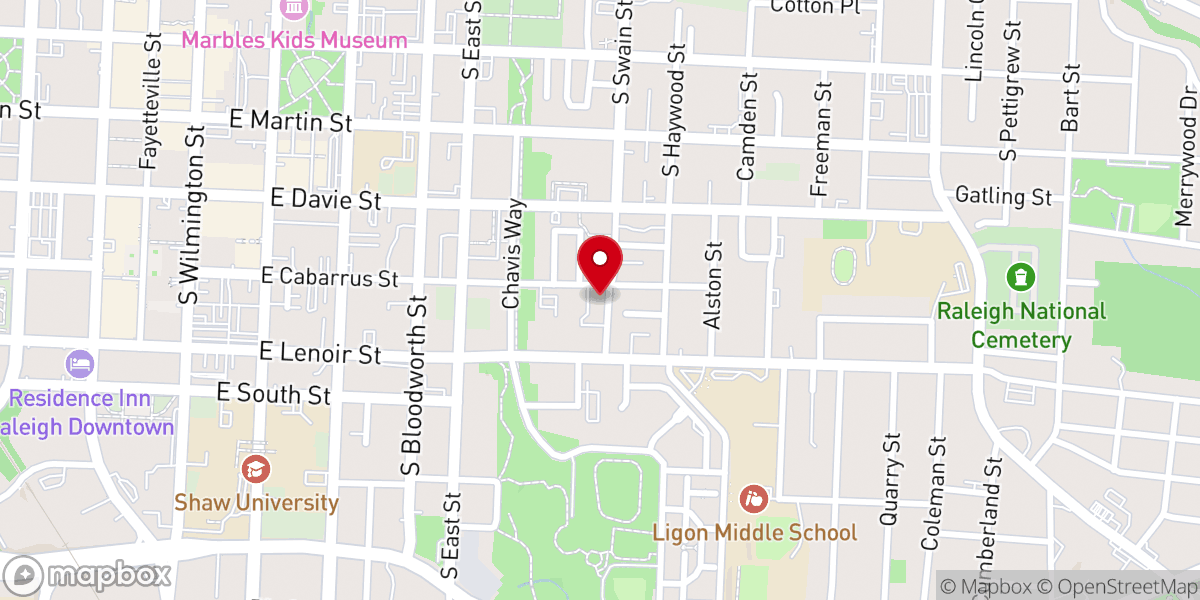 Map showing location of Rush Metropolitan African Methodist Episcopal Zion Church