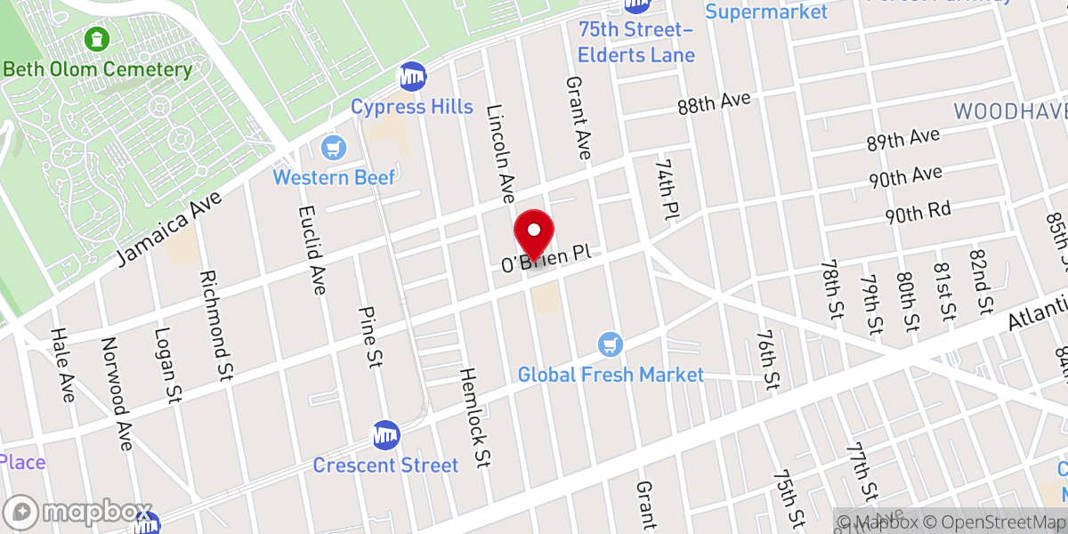 Map showing location of Horeb Spanish Seventh-Day Adventist Church