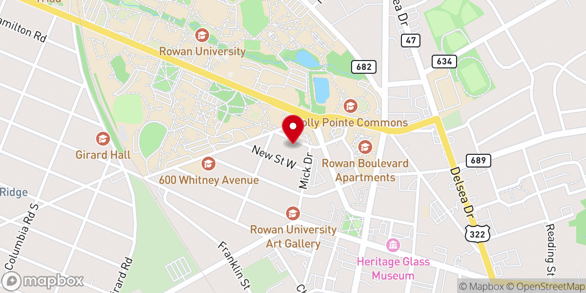 Map showing location of Newman House
