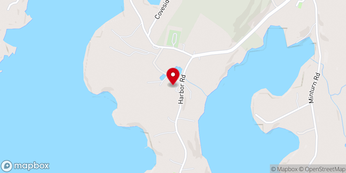 Map showing location of Swans Island Town Office