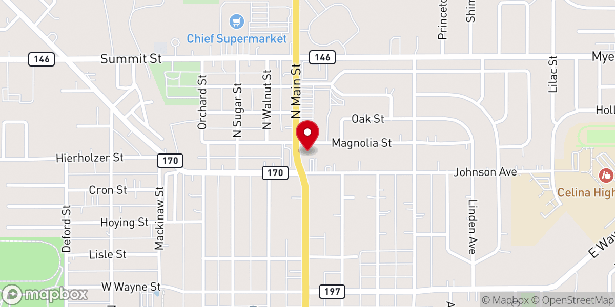Map showing location of New Start Community Fellowship
