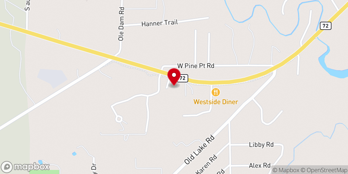 Map showing location of St Francis Episcopal Church