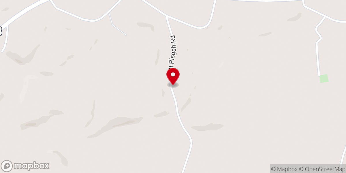 Map showing location of Mount Pisgah Church