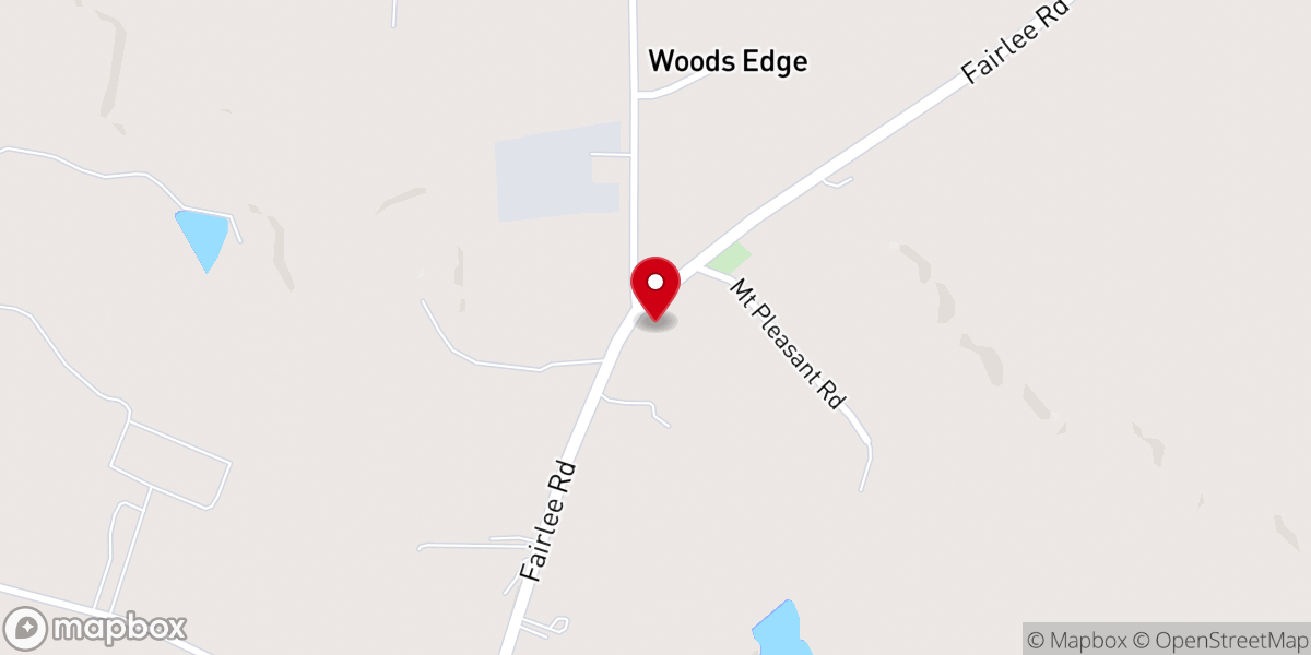 Map showing location of Mt Pleasant United Methodist