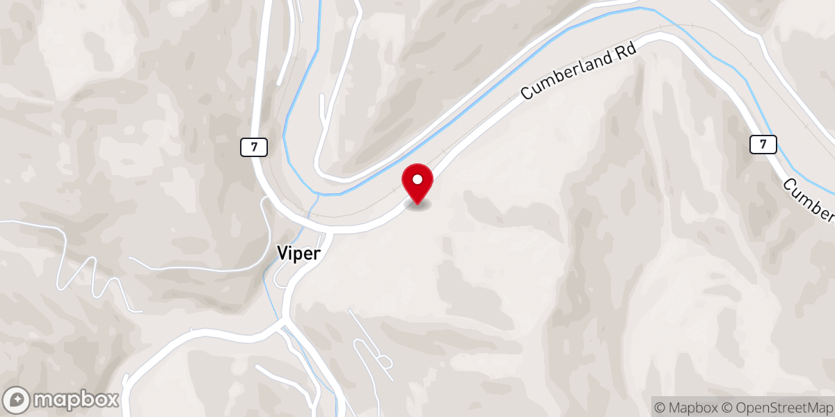 Map showing location of Calvary Bible Church